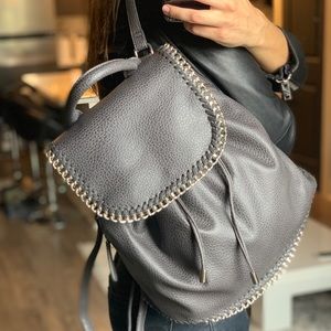 Chained Vegan Leather Backpack